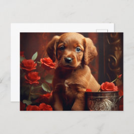 Cartão Postal Puppy