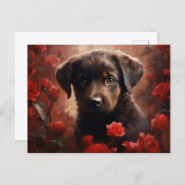 Cartão Postal Puppy