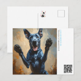 Cartão Postal Puppy announcement