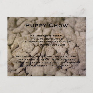 Cartão Postal Puppy Chow Recipe