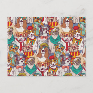 Cartão Postal Puppy Fashion Puppy