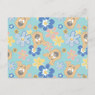Cartão Postal Puppy Scooby-Doo Flower