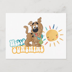 Cartão Postal Puppy Scooby-Doo "Hello Sunshine"