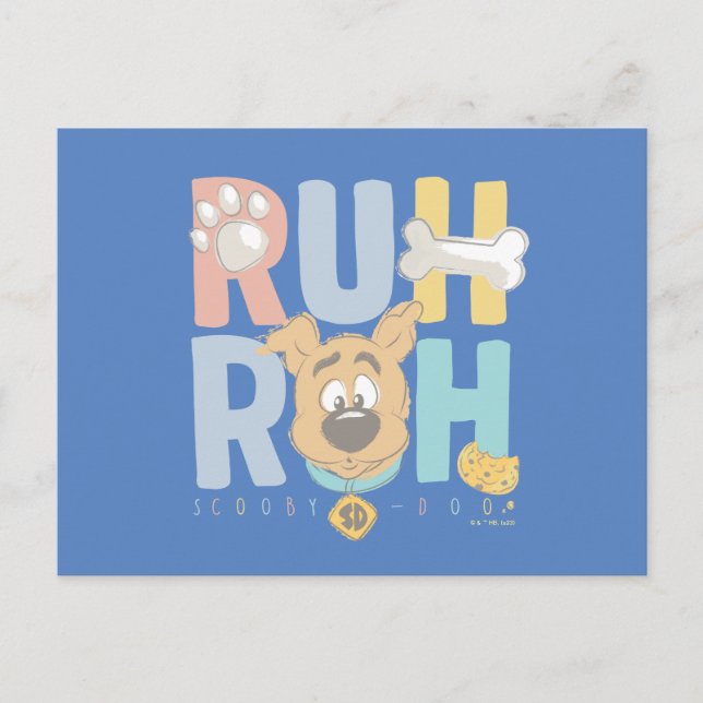 Cartão Postal Puppy Scooby-Doo "Ruh Roh" (Frente)