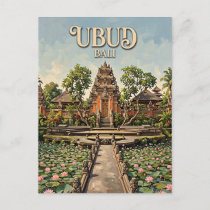 Cartão Postal Pura Taman Saraswati Ubud Indonésia