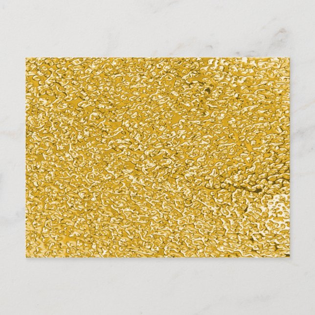 Cartão Postal PURE DOURADO Splatter Patterno + seu texto (Frente)