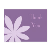 Purple Daisy Flower Obrigado