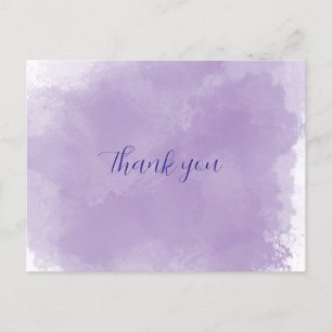 Cartão Postal Purple Obrigado