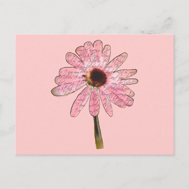 Cartão Postal purpleconeflowerbeloved3 (Frente)