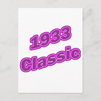 Cartão Postal Púrpura Clássica 1933
