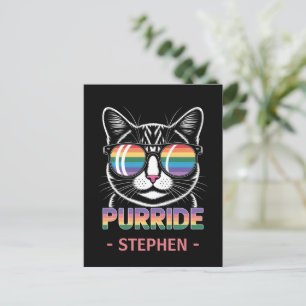 Cartão Postal Purride - Orgulho Gato LGBTQ