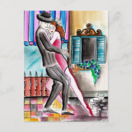 Cartão Postal Purring Tango Ronroneando