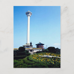 Cartão Postal Pusan Tower, Pusan, Coreia do Sul