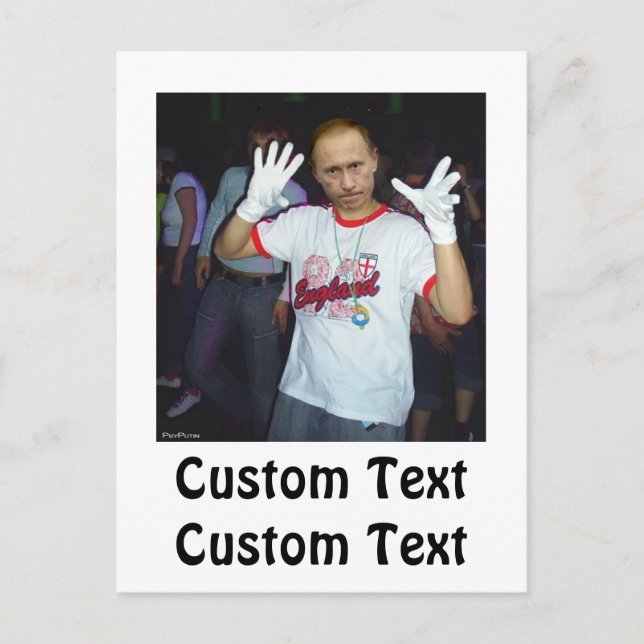 Cartão Postal Putin Party (Frente)