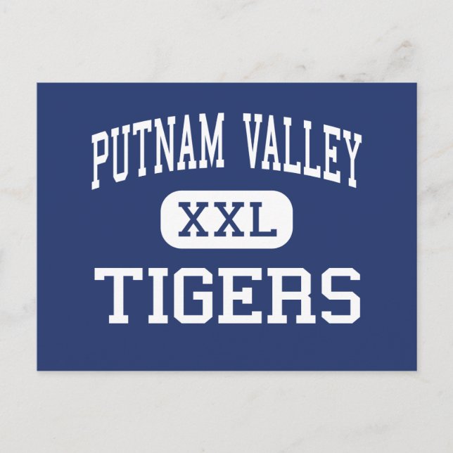 Cartão Postal Putnam Valley Tigres em Putnam Valley Médio (Frente)