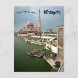 Cartão Postal Putra Mesquita em Putrajaya Malásia