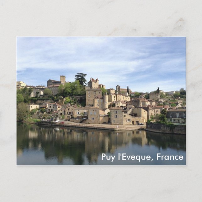 Cartão Postal Puy l'Eveque, França (Frente)