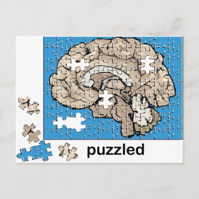 Cartão Postal Puzzled (Frente)