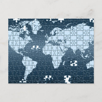 Cartão Postal Puzzled! Postcard