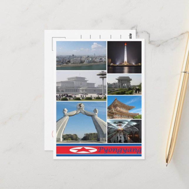 Cartão Postal Pyongyang - Coreia do Norte - (Frente/Verso In Situ)