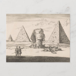 Cartão Postal Pyramiden en Sfinx van Gizeh (1698) apresentada po