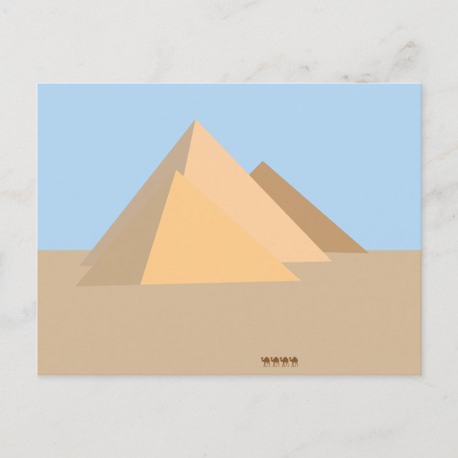 Cartão Postal Pyramids of Egypt (Frente)