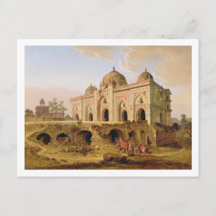 Cartão Postal Qal' A-l-Kuhna Masjid, Purana Qila, Deli, c.1