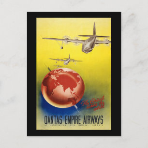 Cartão Postal Qantas Empire Airways
