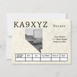 Cartão Postal QSL Personalizado do Desligamento em Forma de Neva