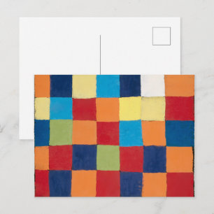 Cartão Postal "Qu 1" Carta de Cores Paul Klee
