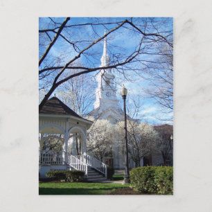 Cartão Postal Quadrado Central, Keene, NH 1