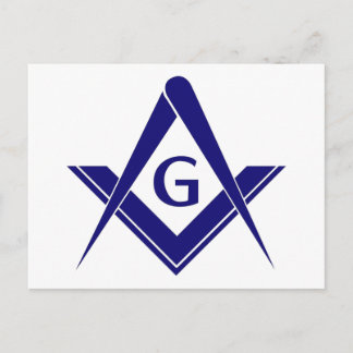 Cartão Postal Quadrado e bússolas modernos