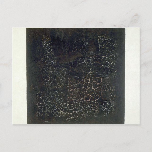 Cartão Postal Quadrado Preto (Frente)