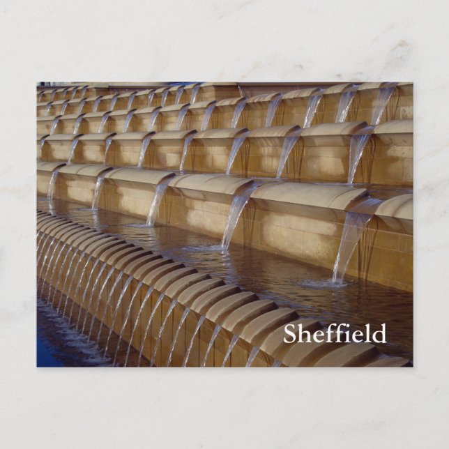 Cartão Postal Quadrado Sheffield Sheaf (Frente)