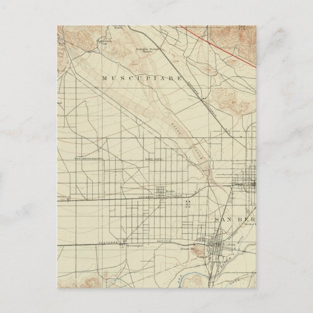 Cartão Postal Quadrângulo de San Bernardino mostrando San Andrea (Frente)