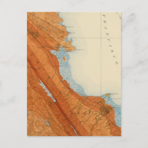 Cartão Postal Quadrângulo de San Mateo mostrando intensidade, f