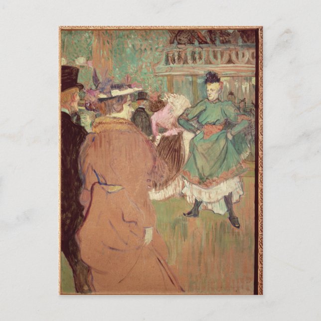 Cartão Postal Quadrille de Henri de Toulouse-Lautrec | no (Frente)