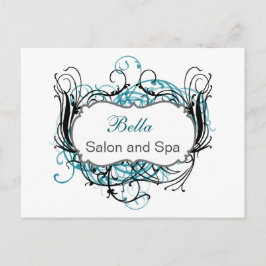 Cartão Postal Quadrinhos brancos e negros do aqua - Obrigado Car