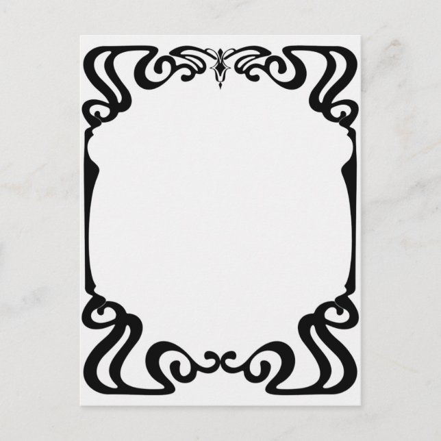 Cartão Postal quadro art nouveau (Frente)