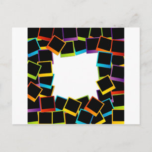 Cartão Postal quadro- colorido