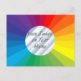 Cartão Postal Quadro de Círculos Personalizável: Coleta de Espec
