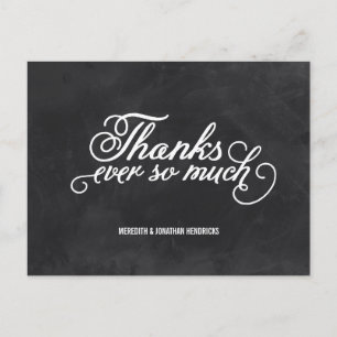 Cartão Postal Quadro de discussão Obrigado