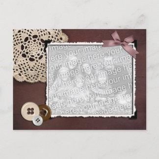 Cartão Postal Quadro de Fotografias Antiquado