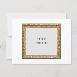 Cartão Postal Quadro e texto de fotos pessoais elegantes