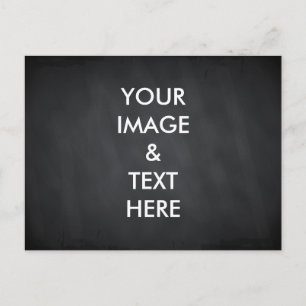 Cartão Postal Quadro negro personalizado personalizado seu próp