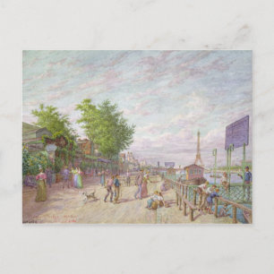Cartão Postal Quai du Point du Jour, Boulogne Billancourt, 1897