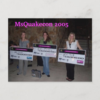 Cartão Postal Quakecon 2005 namorada da destruição