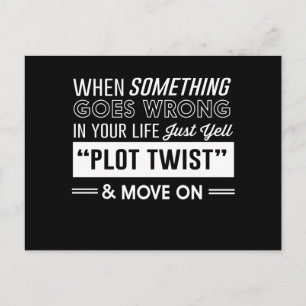 Cartão Postal Quando Algo Dá Errado na Sua Vida, Apenas Grite