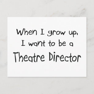 Cartão Postal Quando crescer, quero ser diretor de teatro