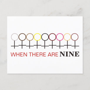 Cartão Postal Quando há nove Justiça Ginsburg RBG SCOTUS